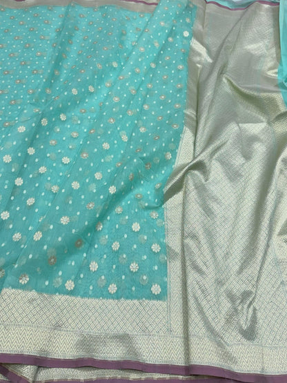 Banarasi Pure Kora Cotton Saree