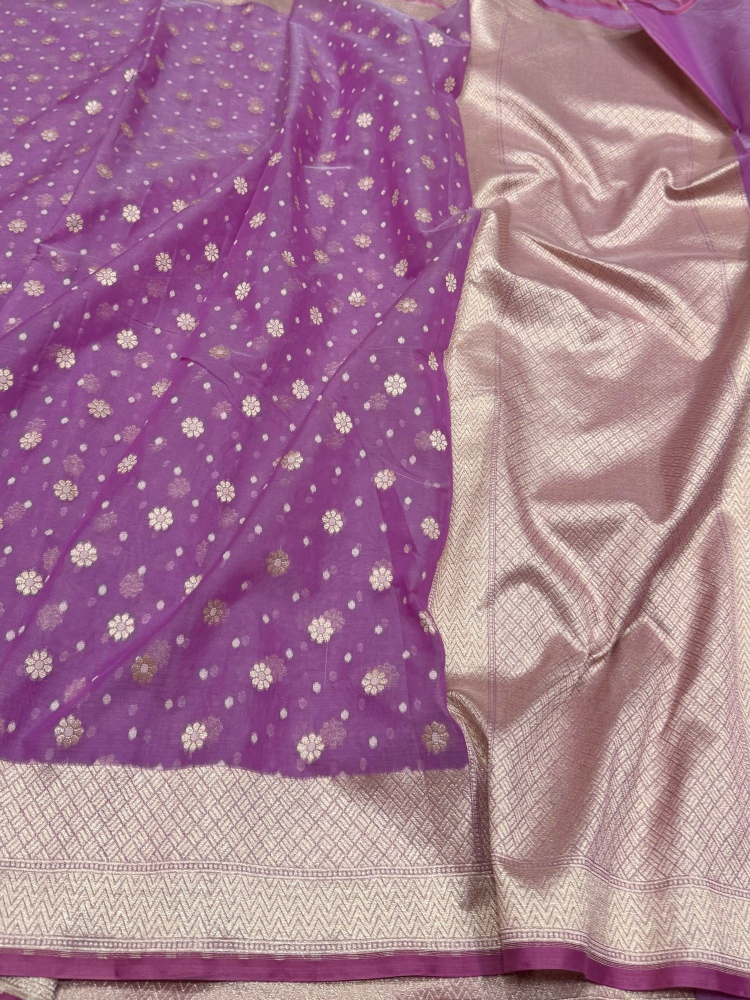 Banarasi Pure Kora Cotton Saree