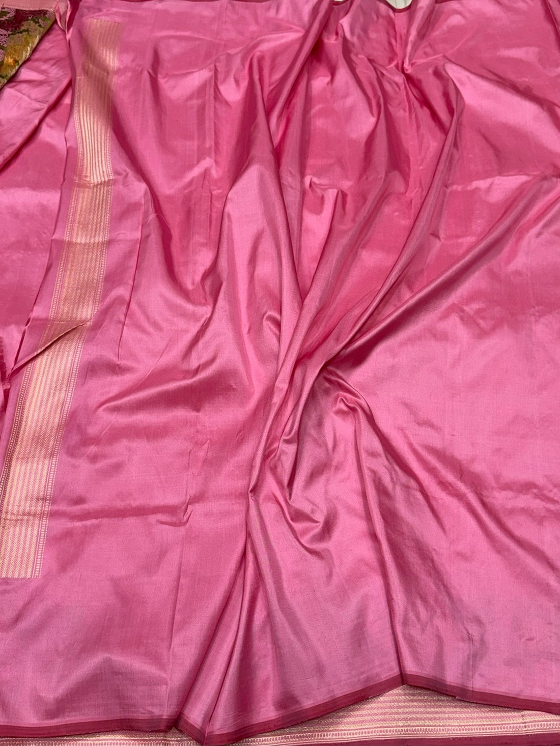 Gajiri Pink Handwoven Pure Banarasi Silk Saree
