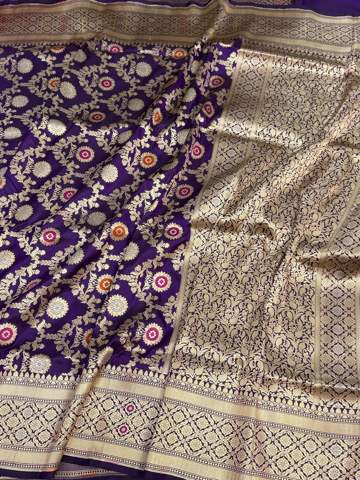 Banarasi Minakari Pure Katan Silk Saree