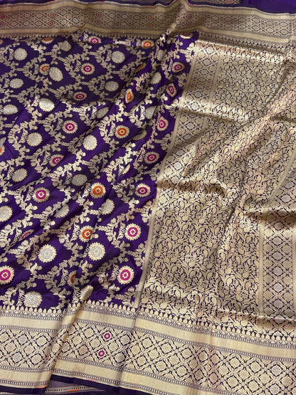 Banarasi Minakari Pure Katan Silk Saree