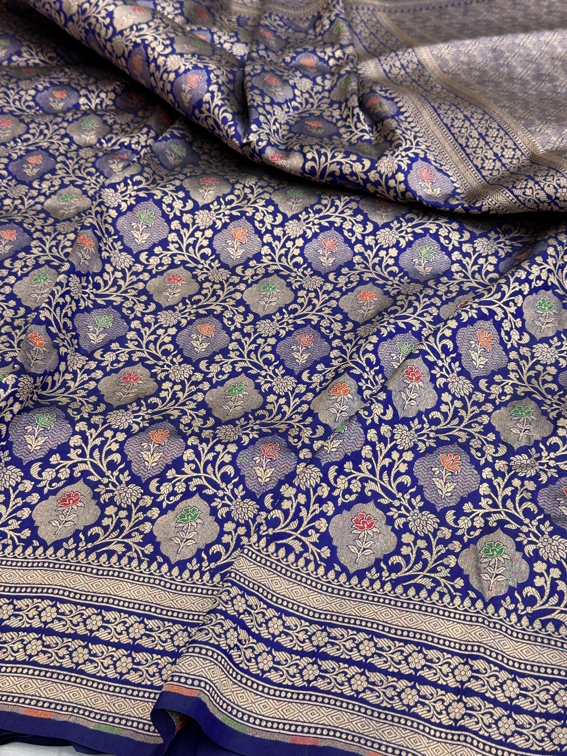 Banarasi Minakari Pure Katan Silk Brocade Saree – Rich Traditional Brocade Weave