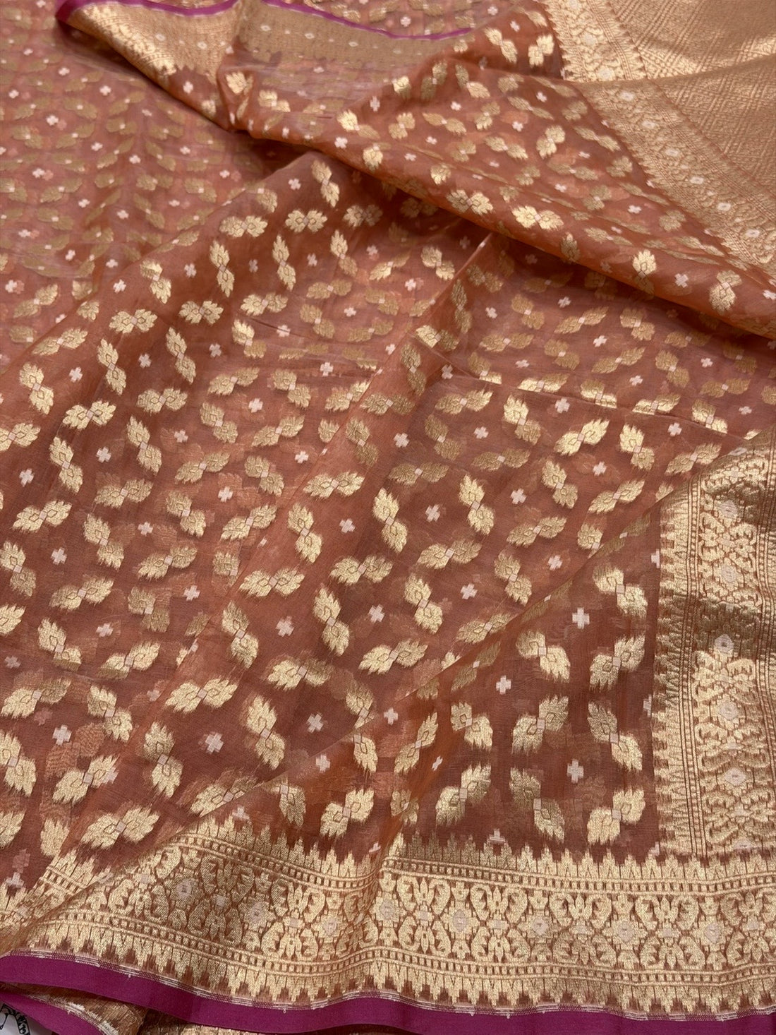 Banarasi Pure Kora Cotton Saree