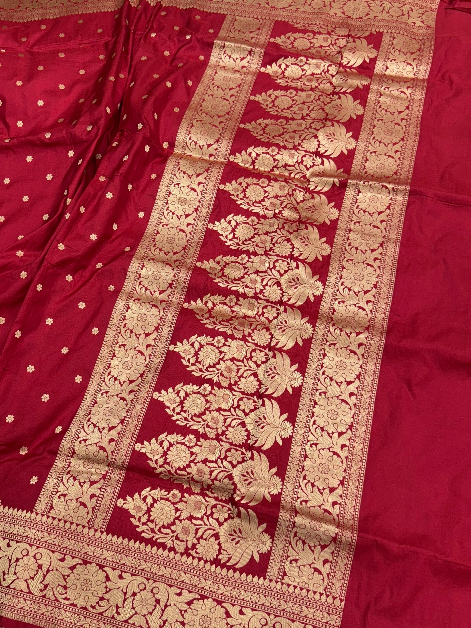 Banarasi Pure Katan Silk Saree | Pure Silk | Cutwork Technique | Banarasi Katan Silk Saree