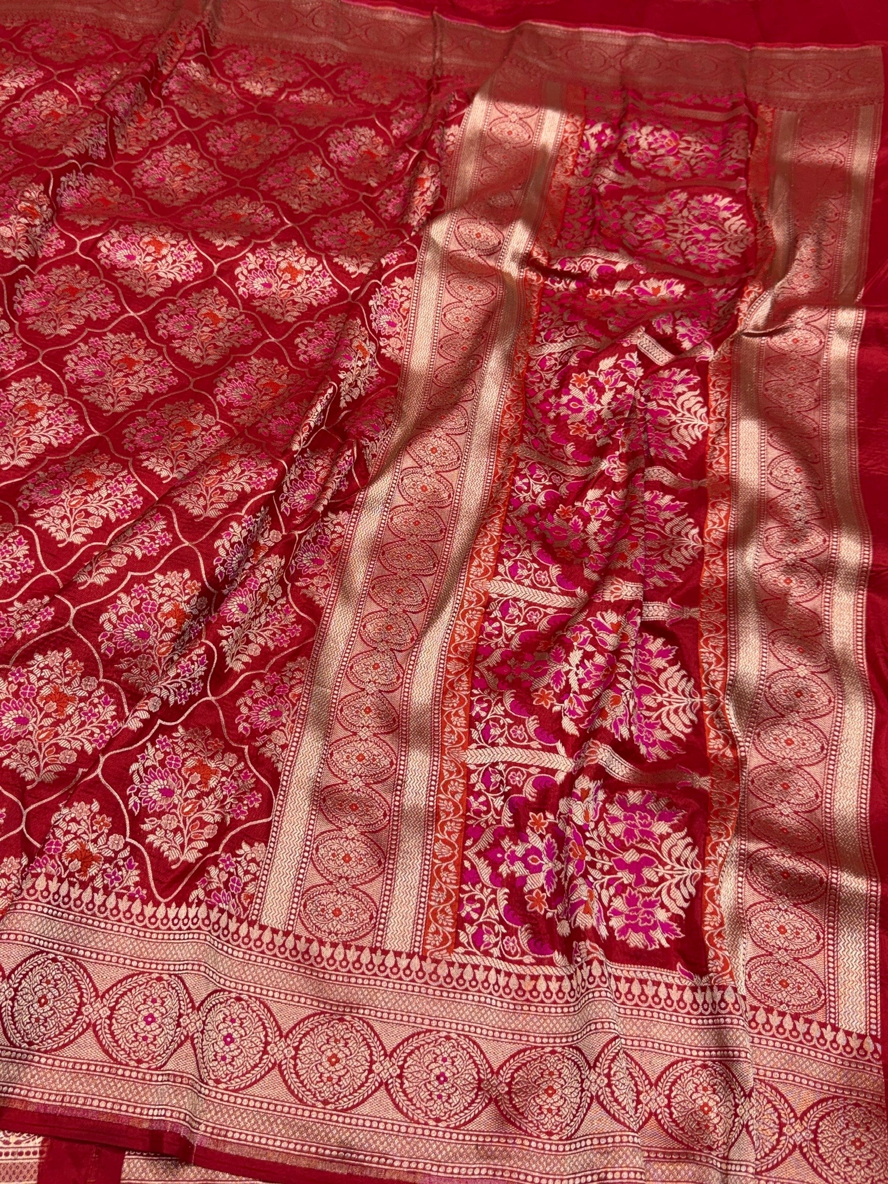 Banarasi Minakari Pure Katan Silk Saree
