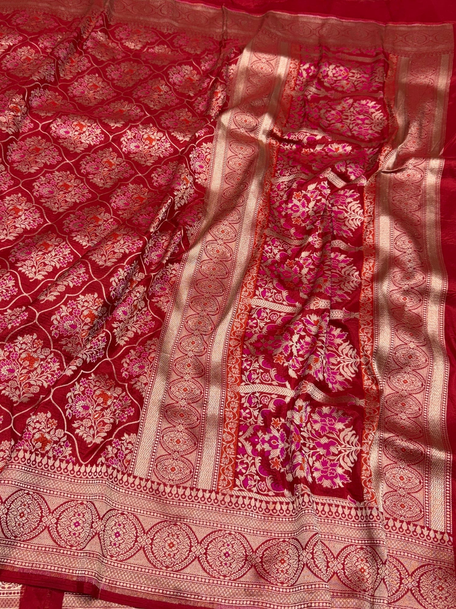 Banarasi Minakari Pure Katan Silk Saree