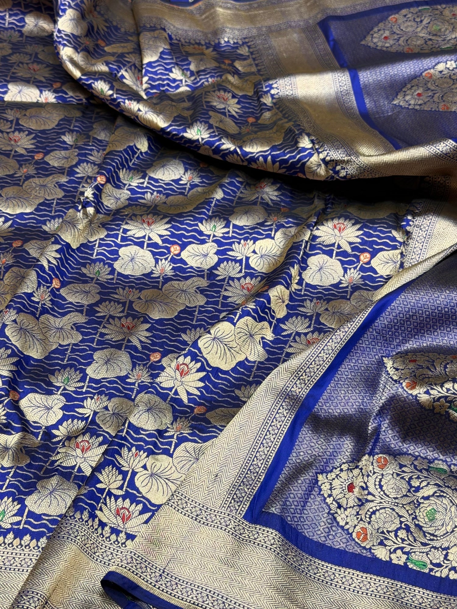 Banarasi Minakari Pure Silk Brocade Saree – Katan Silk with Intricate Minakari &amp; Rich Brocade Weave