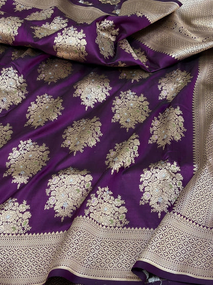 Banarasi Minakari Pure Katan Silk Saree