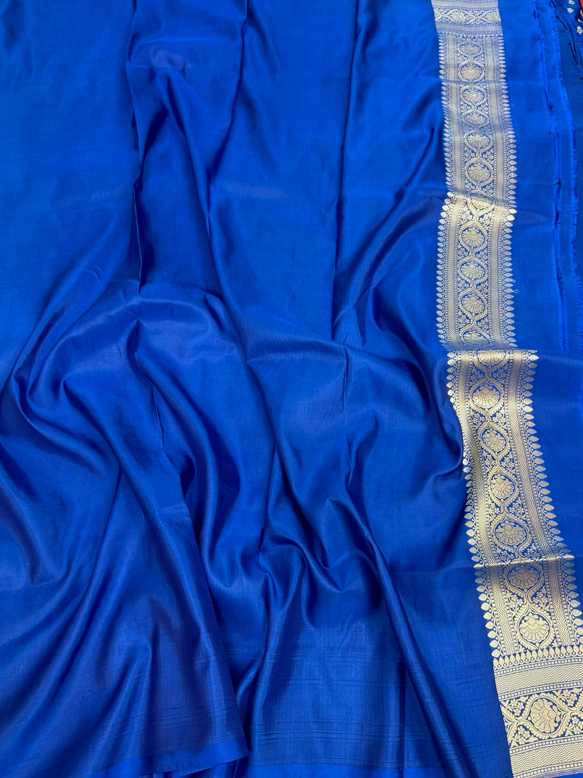 Royal Blue Banarasi Pure Katan Silk Saree