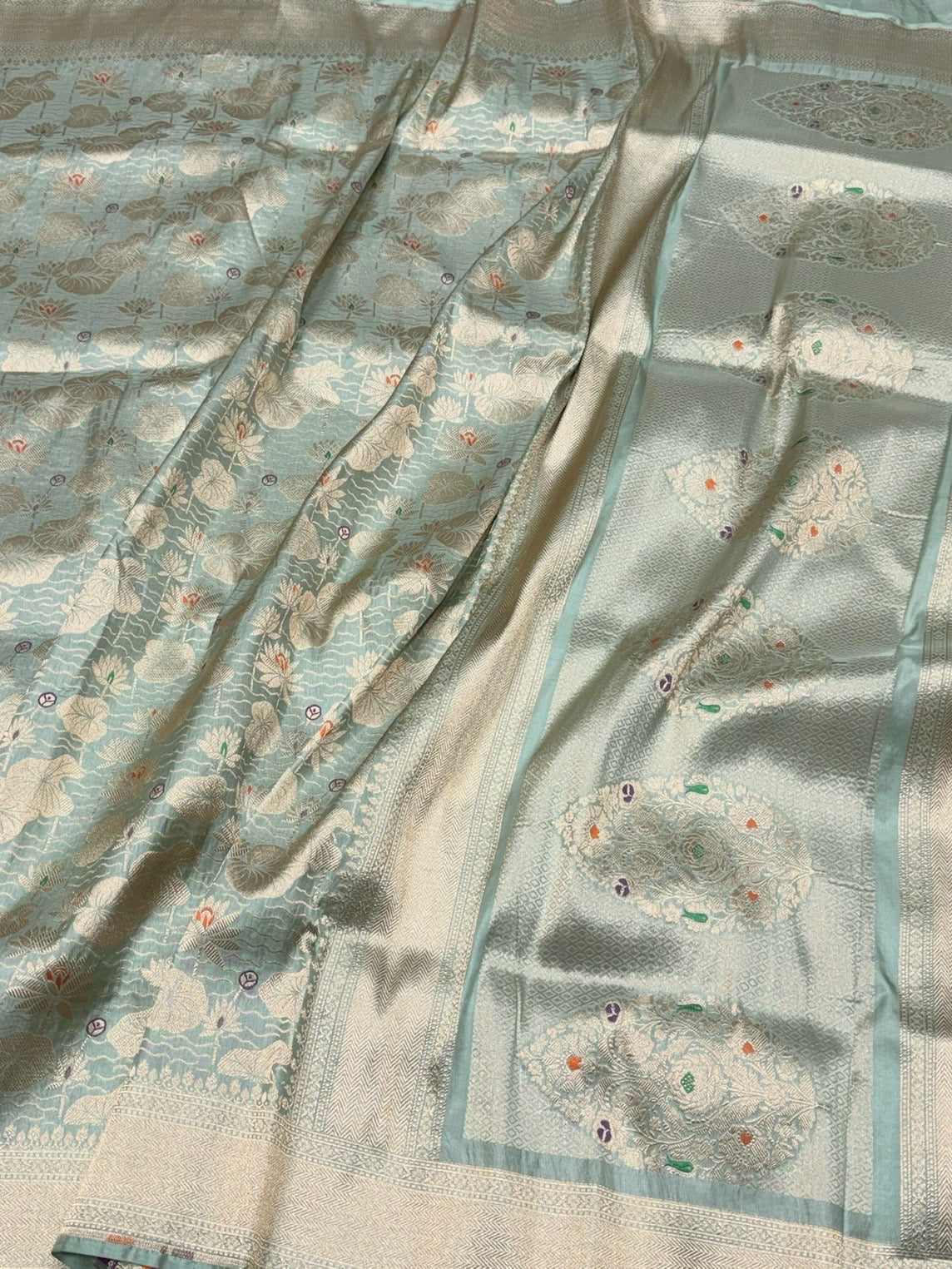 Banarasi Minakari Pure Silk Brocade Saree – Katan Silk with Intricate Minakari &amp; Rich Brocade Weave