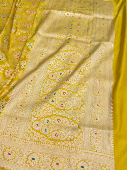 Banarasi Minakari Pure Katan Silk Saree