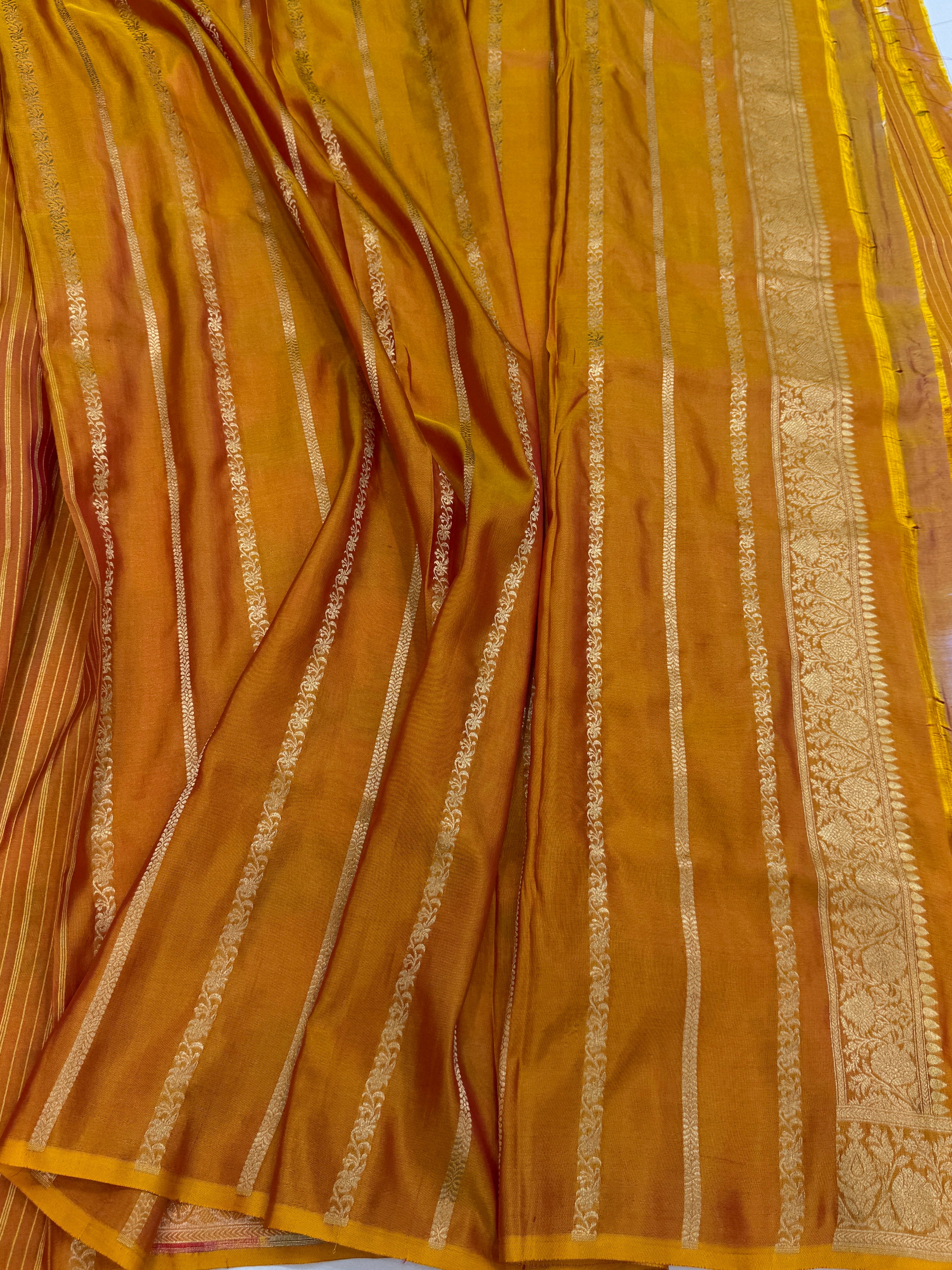 Multicolour Banarasi Pure Silk Saree – Cutwork Weave in 100% Pure Katan Silk
