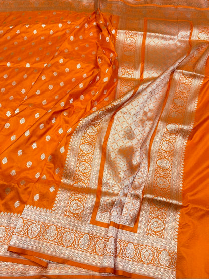 Banarasi Pure Katan Silk Saree | Pure Silk | Cutwork Technique | Banarasi Katan Silk Saree