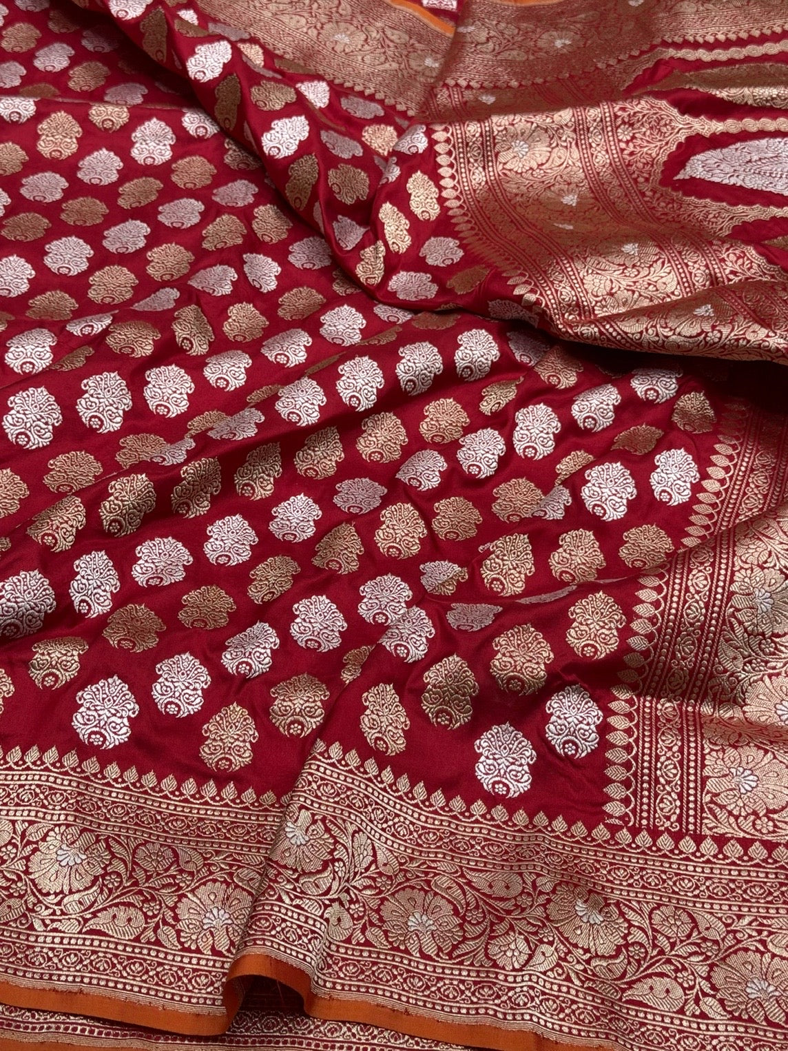 Red Handwoven Pure Silk Saree