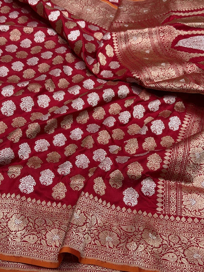 Red Handwoven Pure Silk Saree