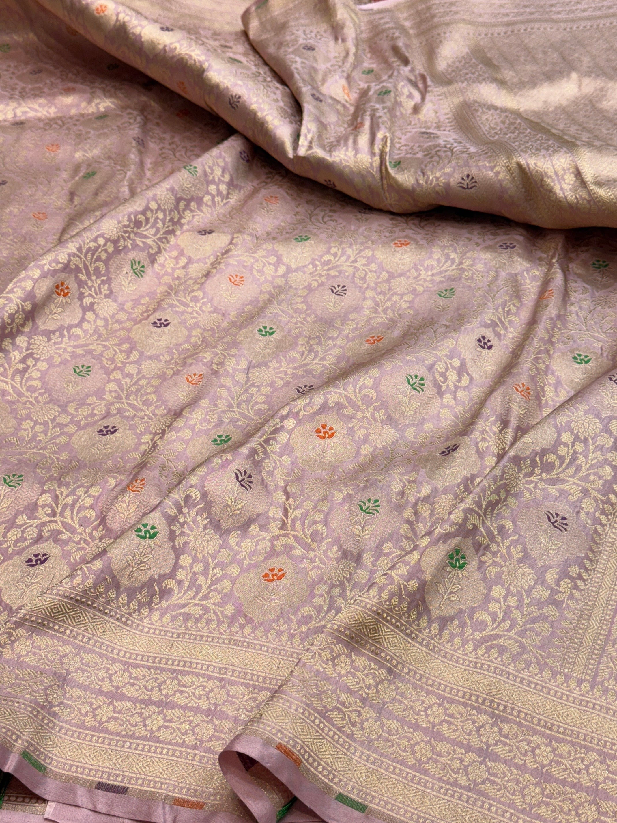 Banarasi Minakari Pure Katan Silk Brocade Saree