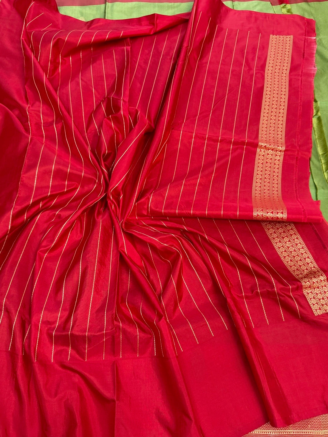 Green Handwoven Banarasi Pure Silk Saree