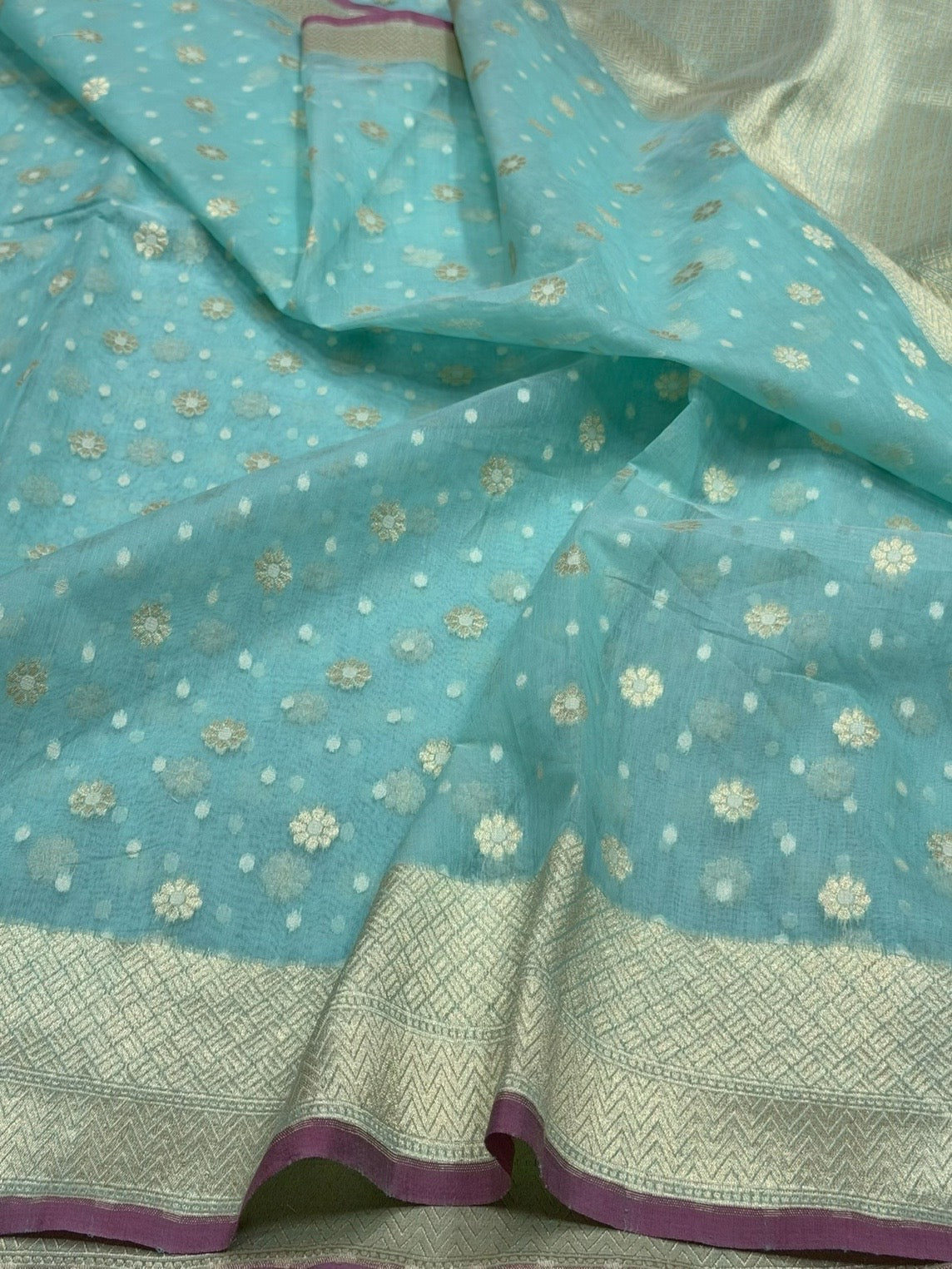 Banarasi Pure Kora Cotton Saree
