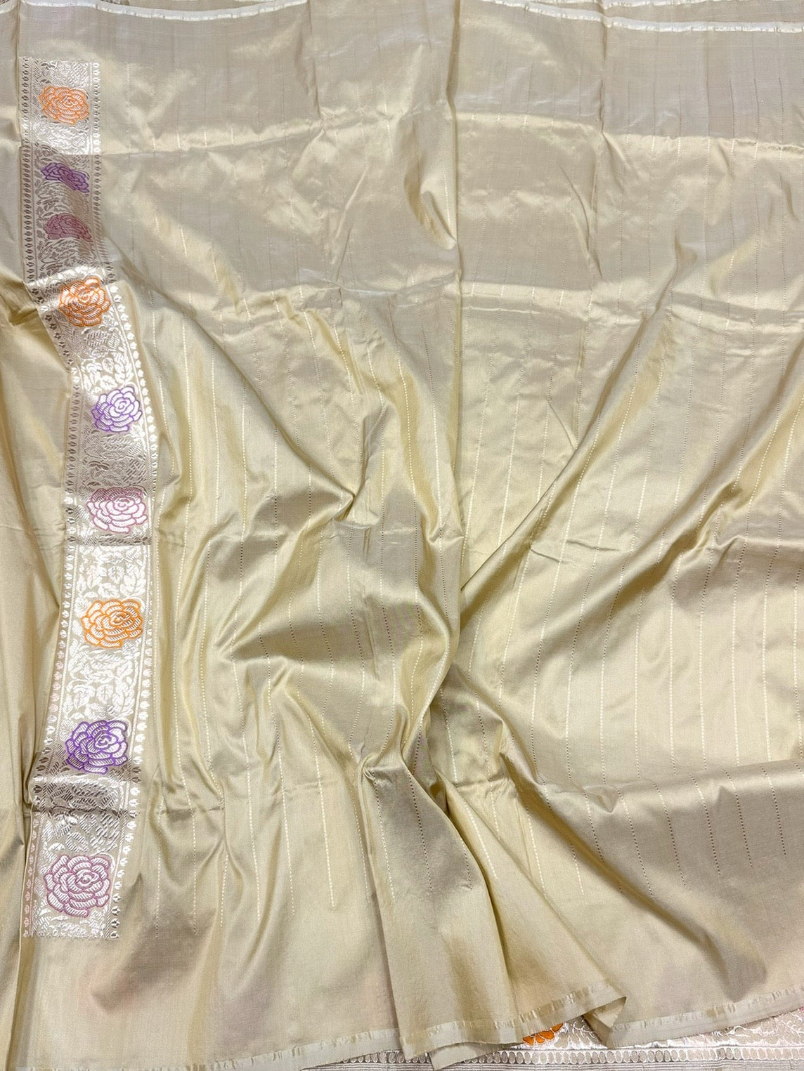 Tussar Handwoven Pure Banarasi Silk Saree