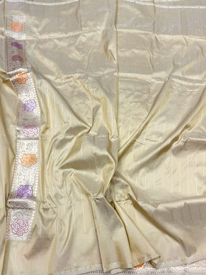 Tussar Handwoven Pure Banarasi Silk Saree