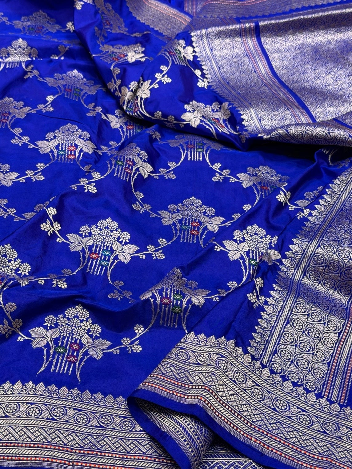 Royal Blue Handwoven Pure Banarasi Silk Saree