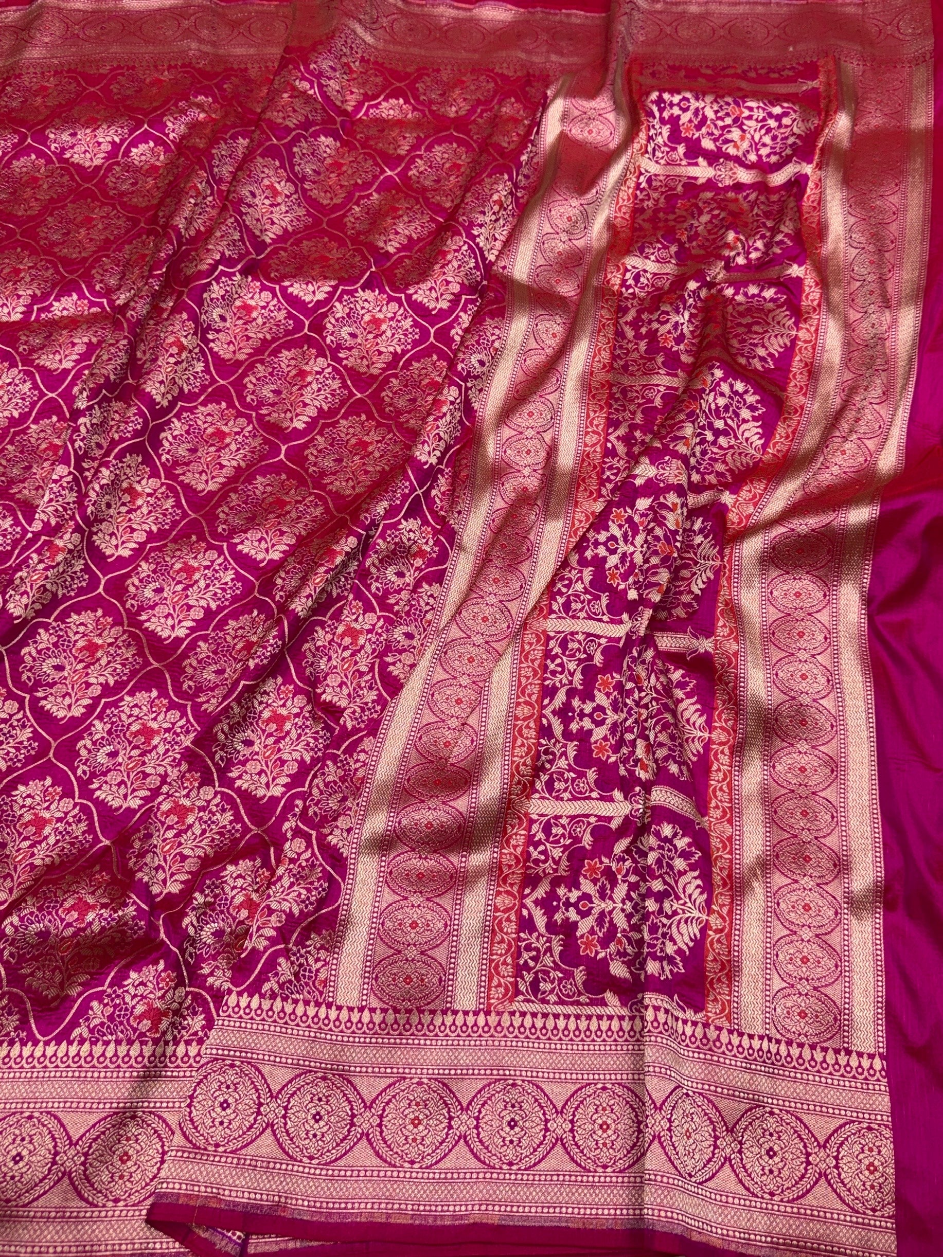 Banarasi Minakari Pure Katan Silk Saree