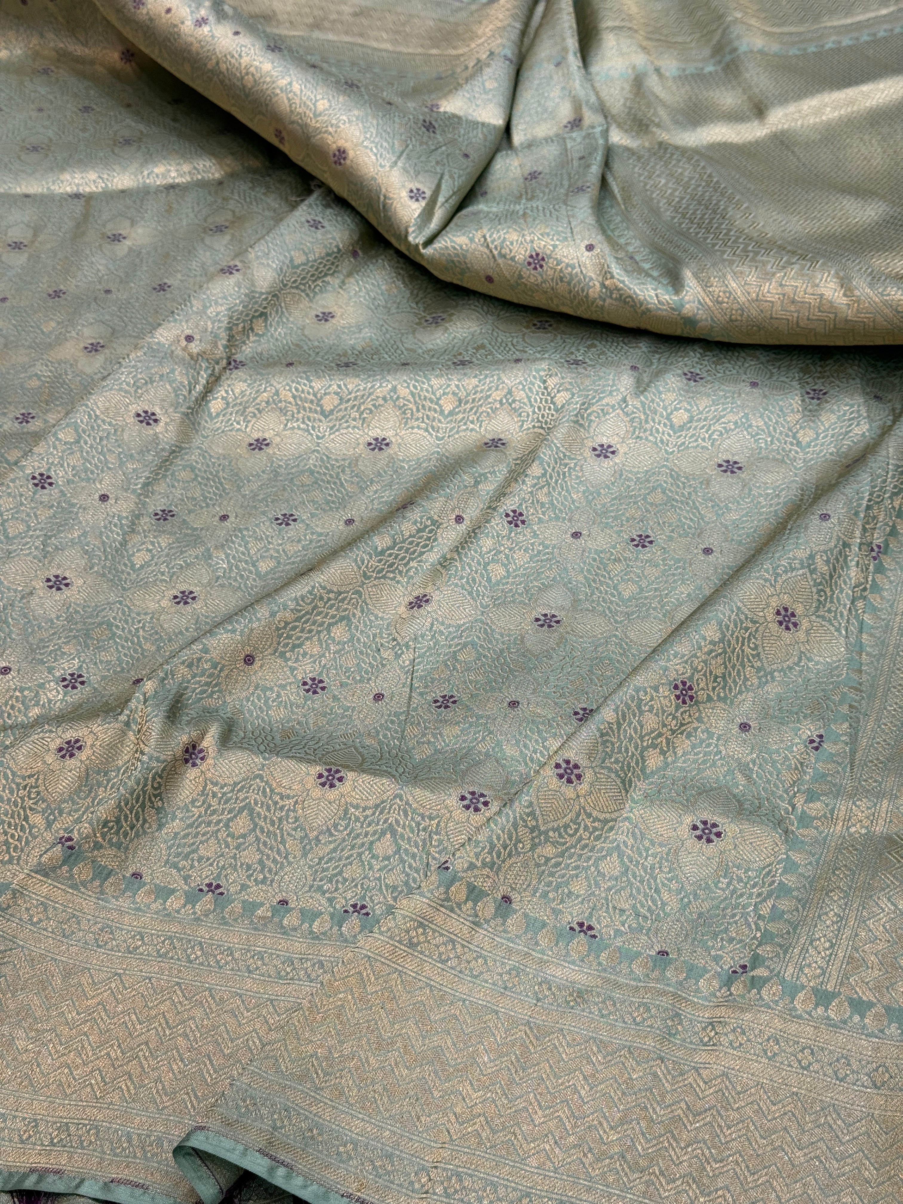 Banarasi Minakari Pure Katan Silk Brocade Saree – Rich Traditional Brocade Weave