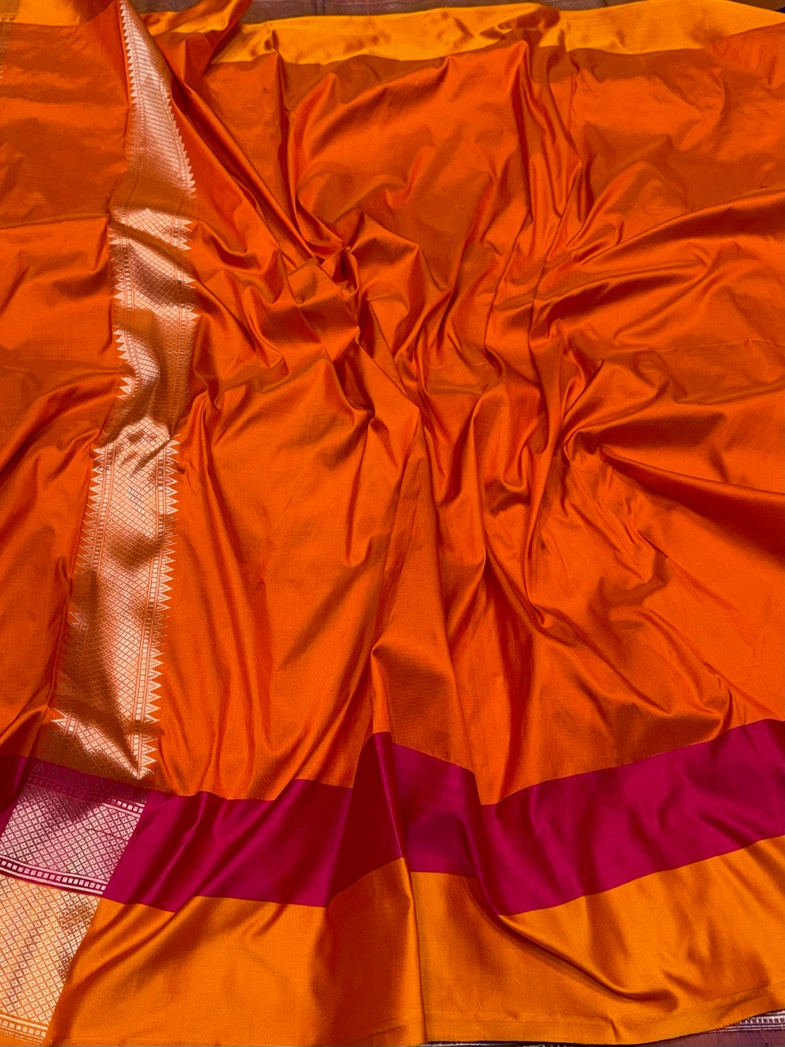 Purple Handwoven Banarasi Pure Silk Brocade Saree