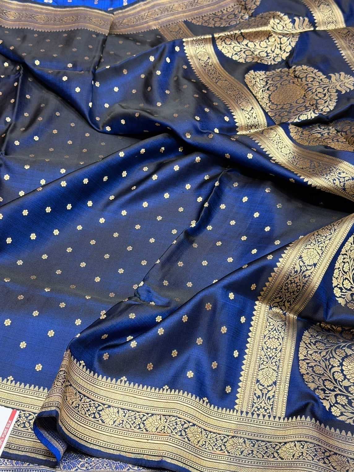 Banarasi Vintage Pure Satin Silk Saree