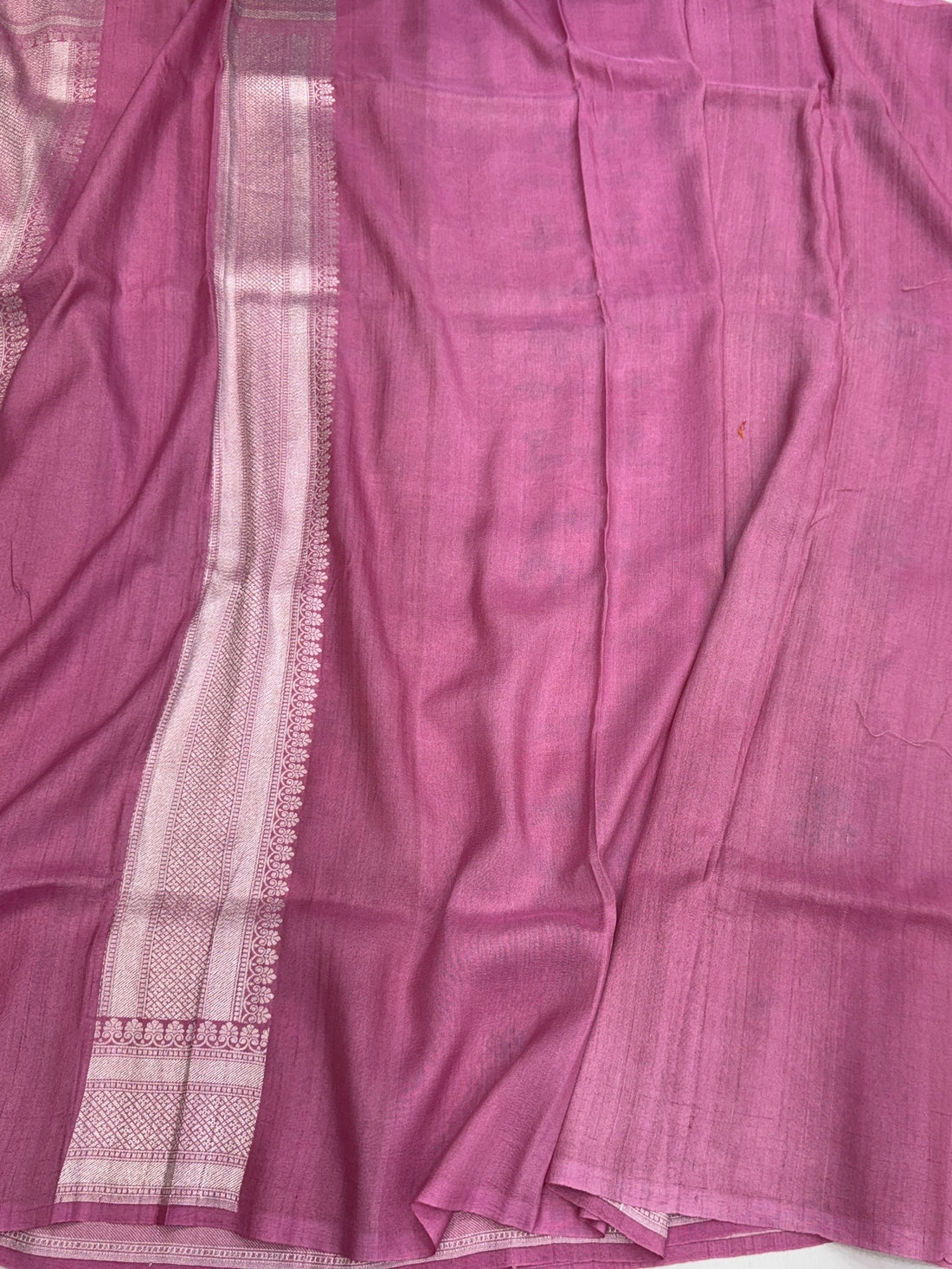 Gajiri Pink Banarasi Pure Tussar Georgette Saree