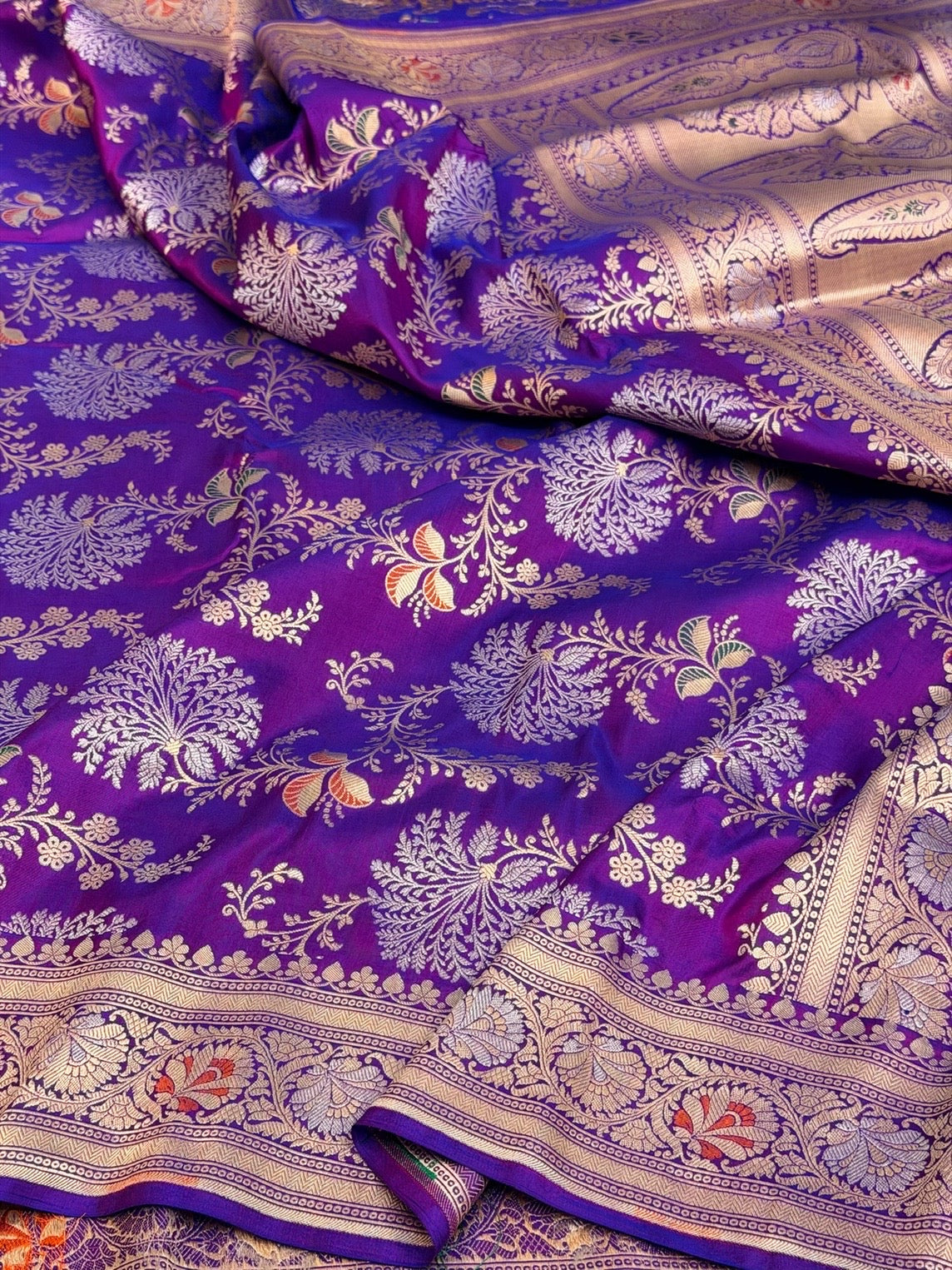 Banarasi Minakari Pure Katan Silk Saree