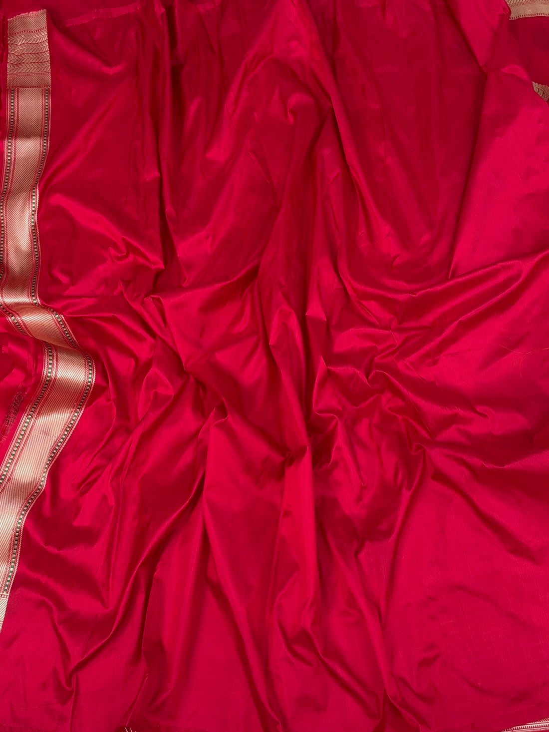 Red Handwoven Banarasi Pure Katan Silk Saree