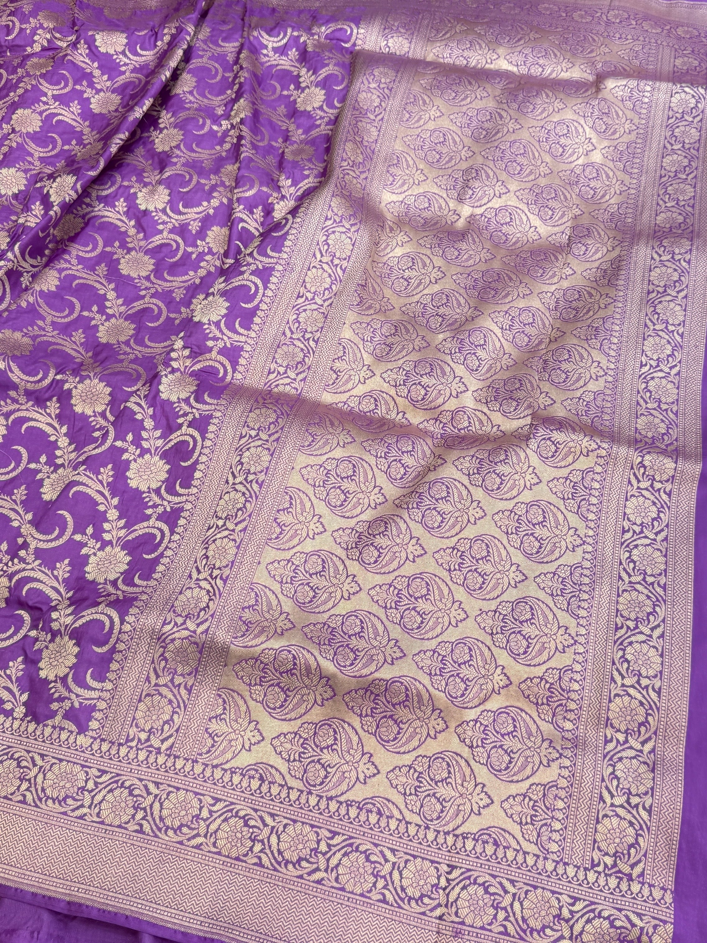 Banarasi Pure Katan Silk Saree | Pure Silk | Cutwork Technique | Banarasi Katan Silk Saree