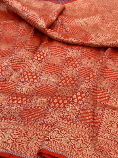 Banarasi Minakari Pure Silk Brocade Saree