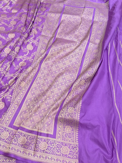 Banarasi Pure Katan Silk Saree | Pure Silk | Cutwork Technique | Banarasi Katan Silk Saree