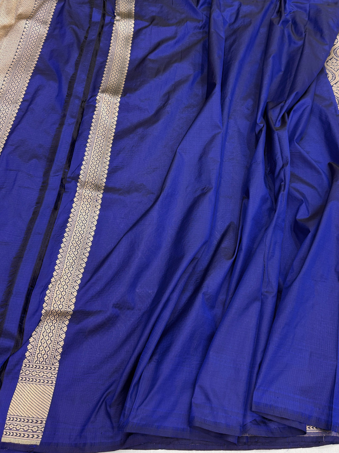 Royal Blue Pure Banarasi Brocade Silk Saree