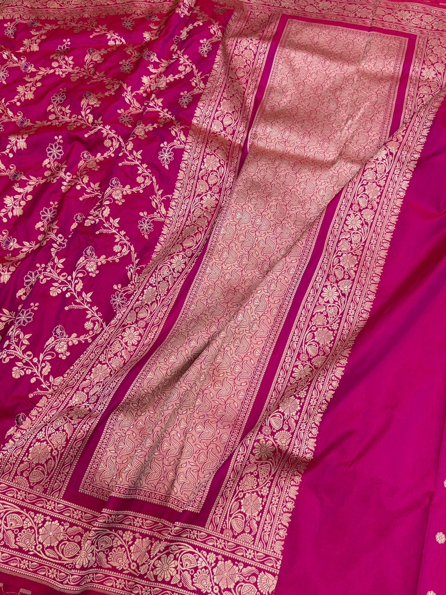 Banarasi Minakari Pure Katan Silk Saree | Pure Silk | Minakari Work | Cutwork Technique | Banarasi Katan Silk Saree