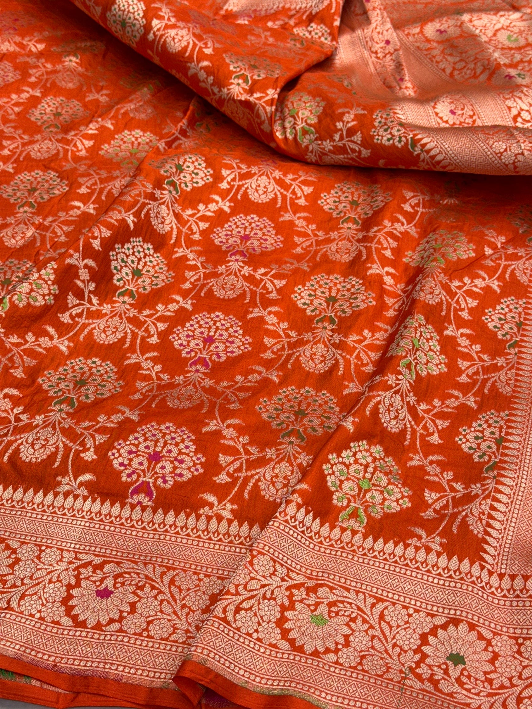 Banarasi Minakari Pure Katan Silk Saree