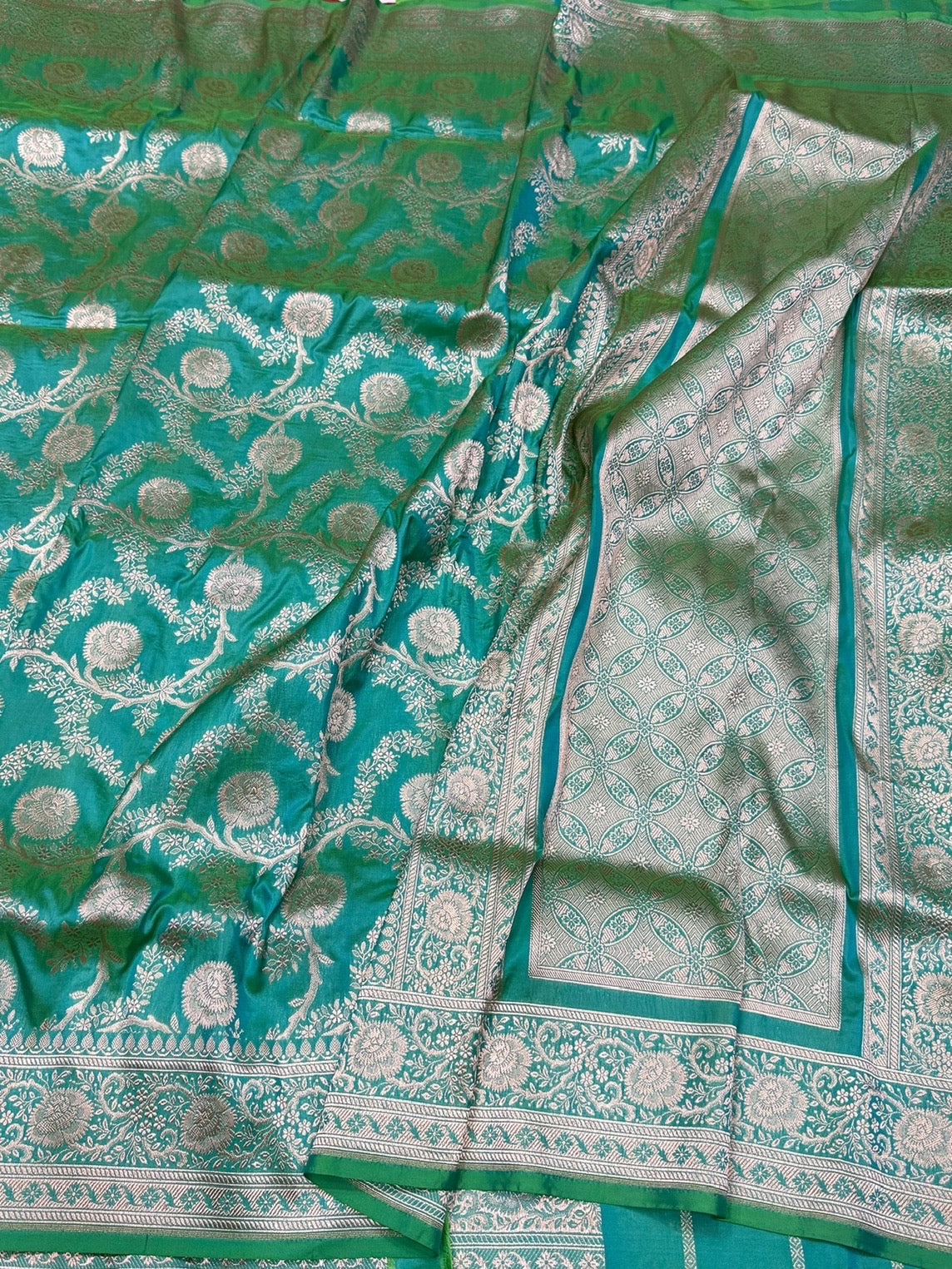 Banarasi Pure Katan Silk Saree | Pure Silk | Cutwork Technique | Banarasi Katan Silk Saree