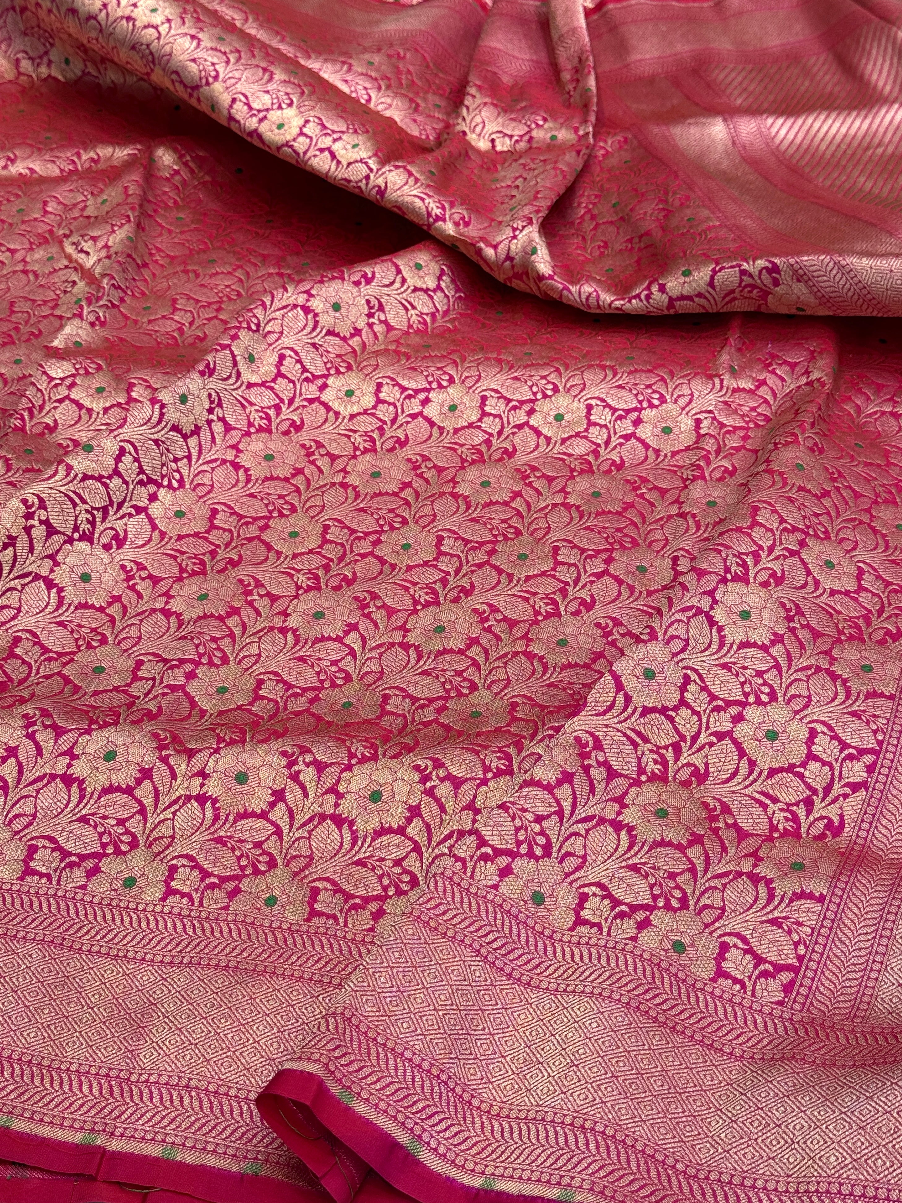 Banarasi Minakari Pure Katan Silk Brocade Saree