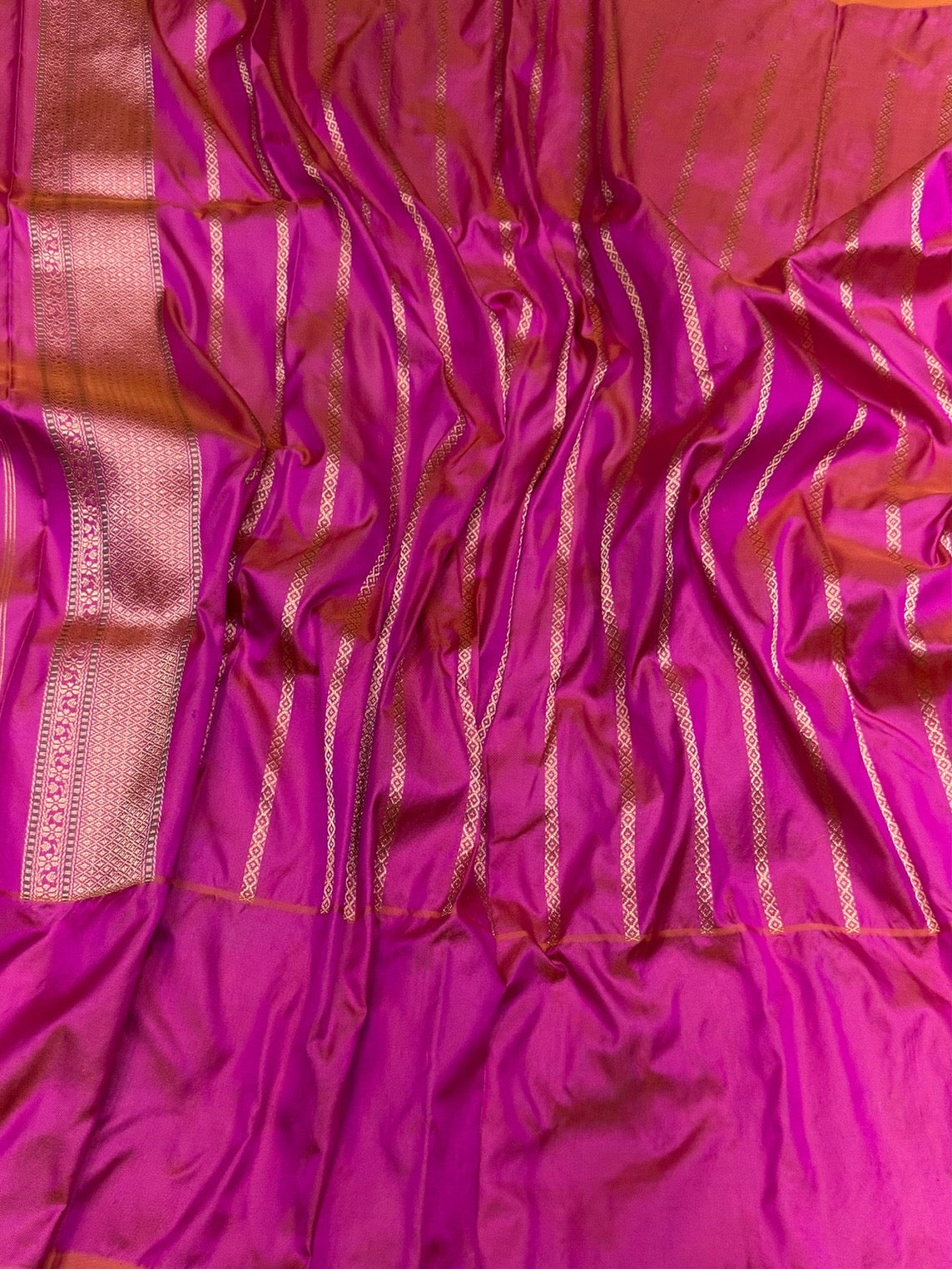Sea Blue Handwoven Pure Banarasi Ektara Silk Saree