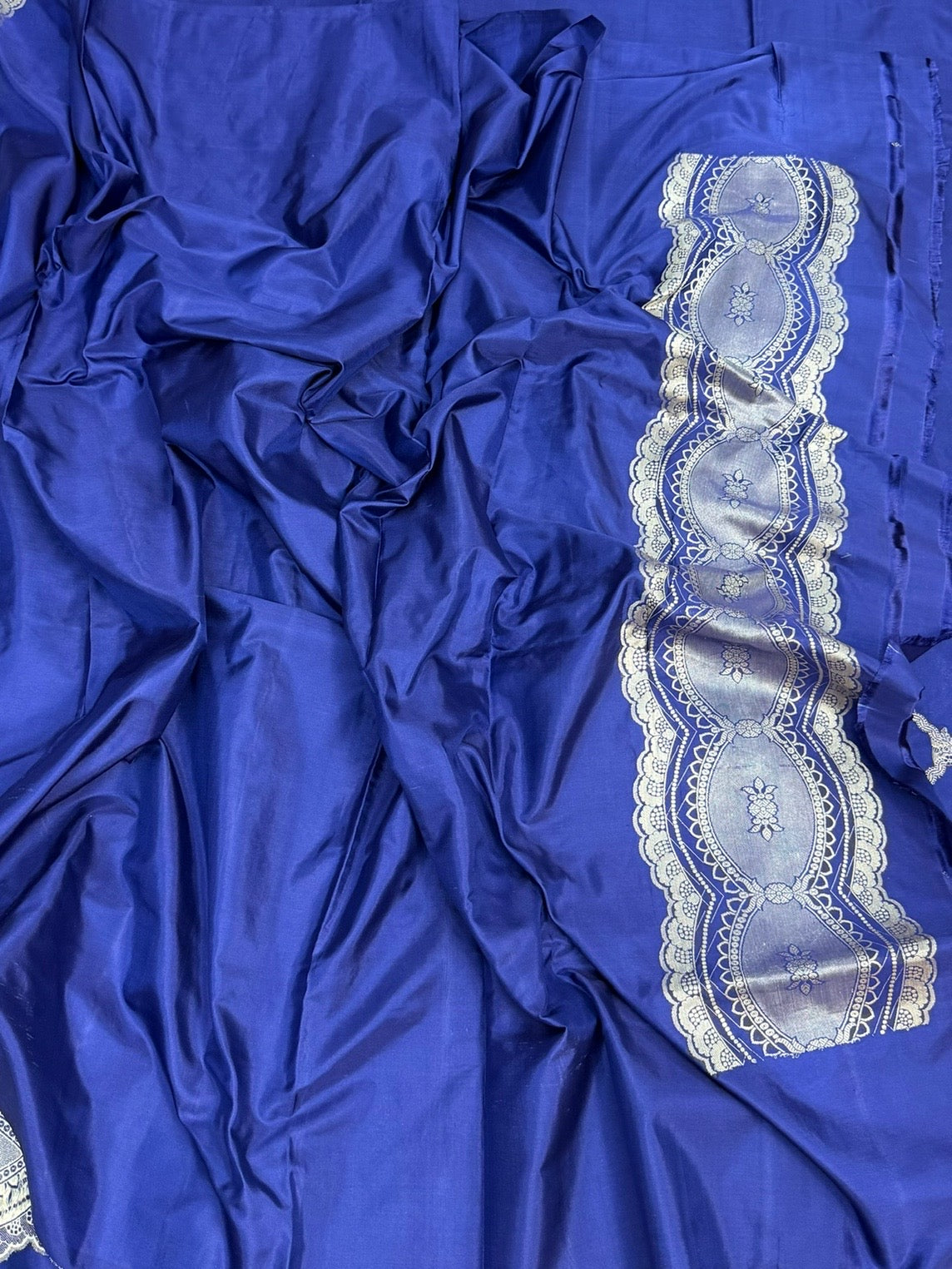 Royal Blue Handwoven Banarasi Silk Saree