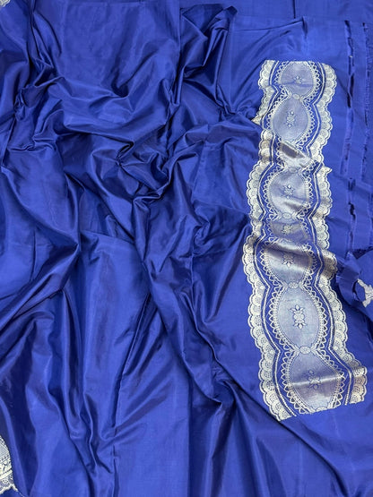 Royal Blue Handwoven Banarasi Silk Saree