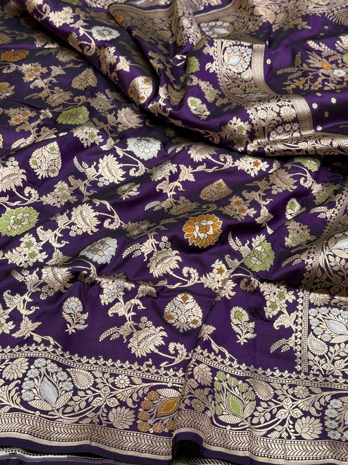 Banarasi Minakari Pure Katan Silk Saree