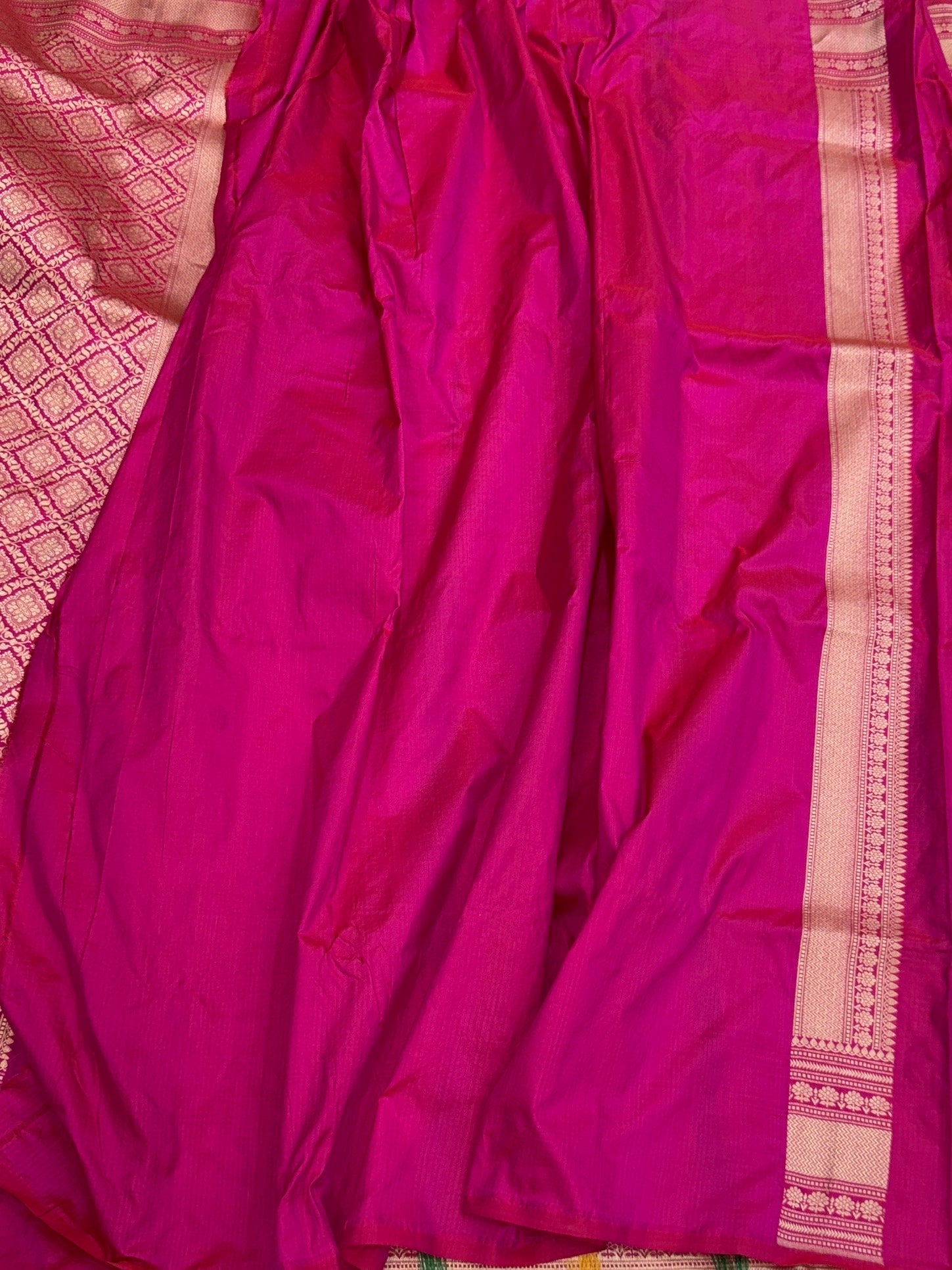 Yellow Banarasi Minakari Pure Katan Silk Saree | Pure Silk | Minakari Work | Cutwork Technique | Banarasi Katan Silk Saree
