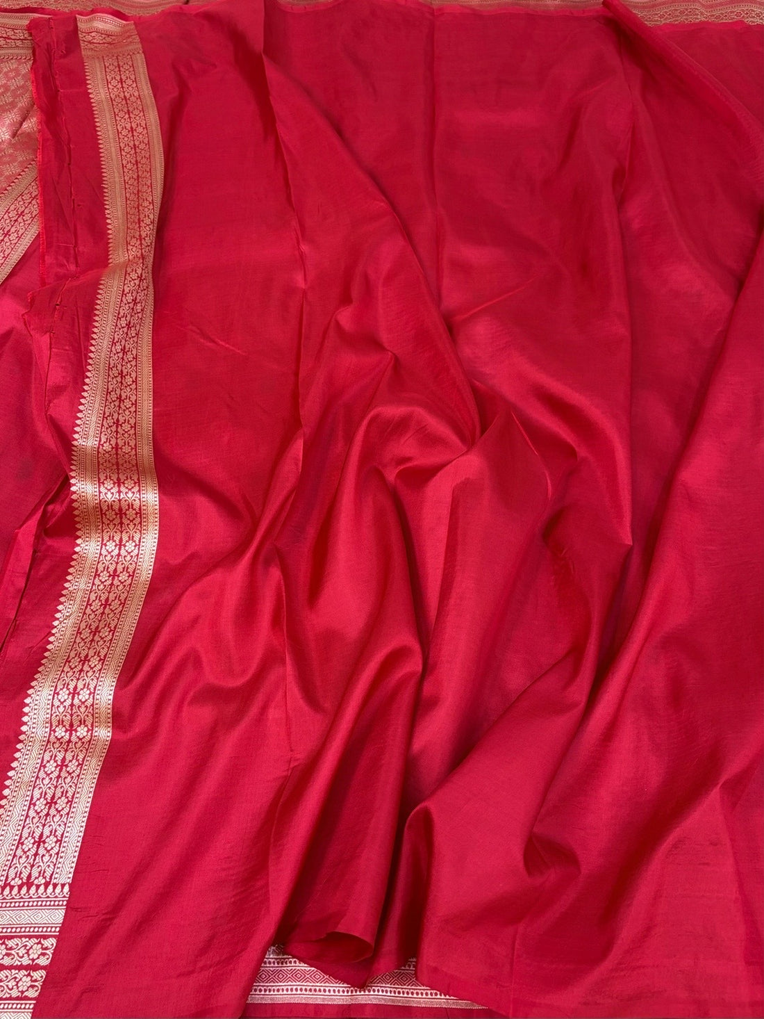 Red Minakari Banarasi Pure Katan Silk Brocade Saree