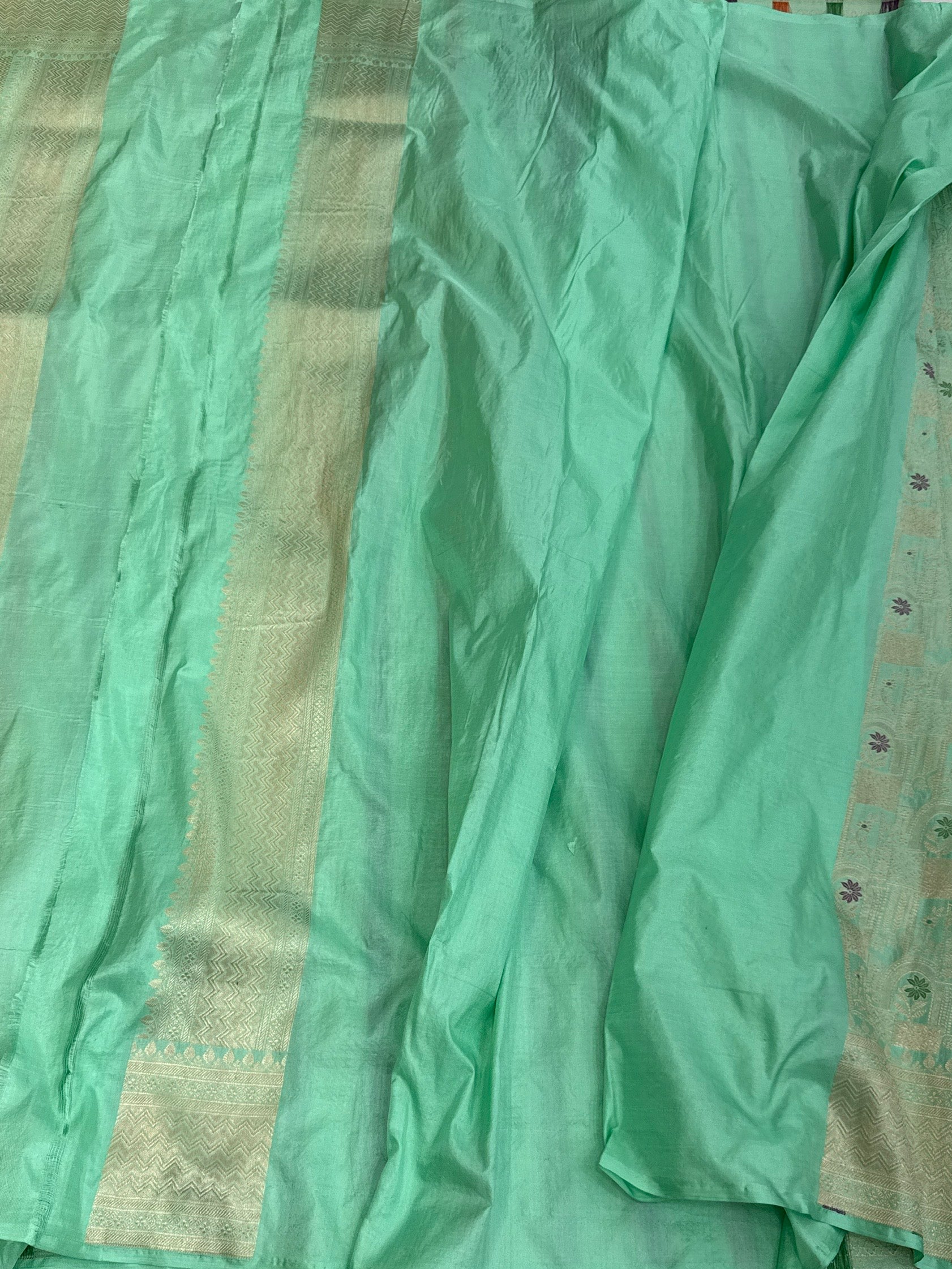 Banarasi Minakari Pure Silk Brocade Saree | 100% Pure Katan Silk