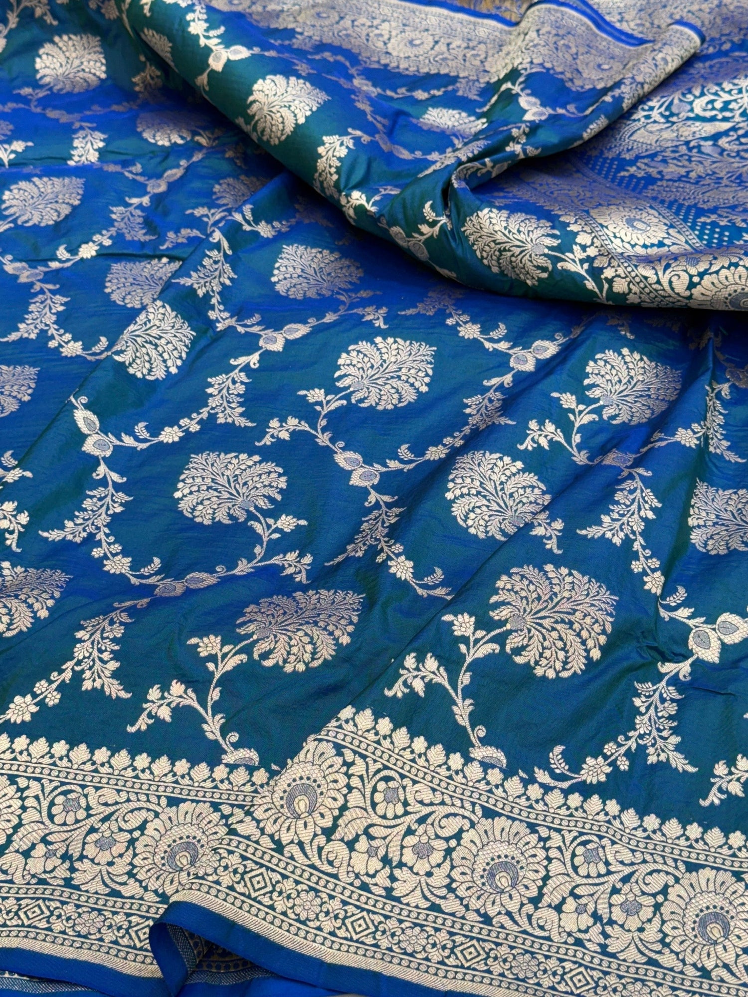 Banarasi Pure Katan Silk Saree | Pure Silk | Cutwork Technique | Banarasi Katan Silk Saree