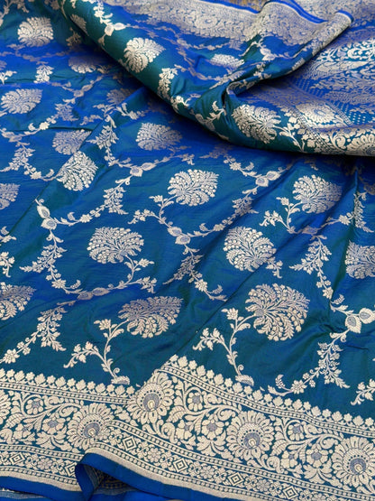 Banarasi Pure Katan Silk Saree | Pure Silk | Cutwork Technique | Banarasi Katan Silk Saree