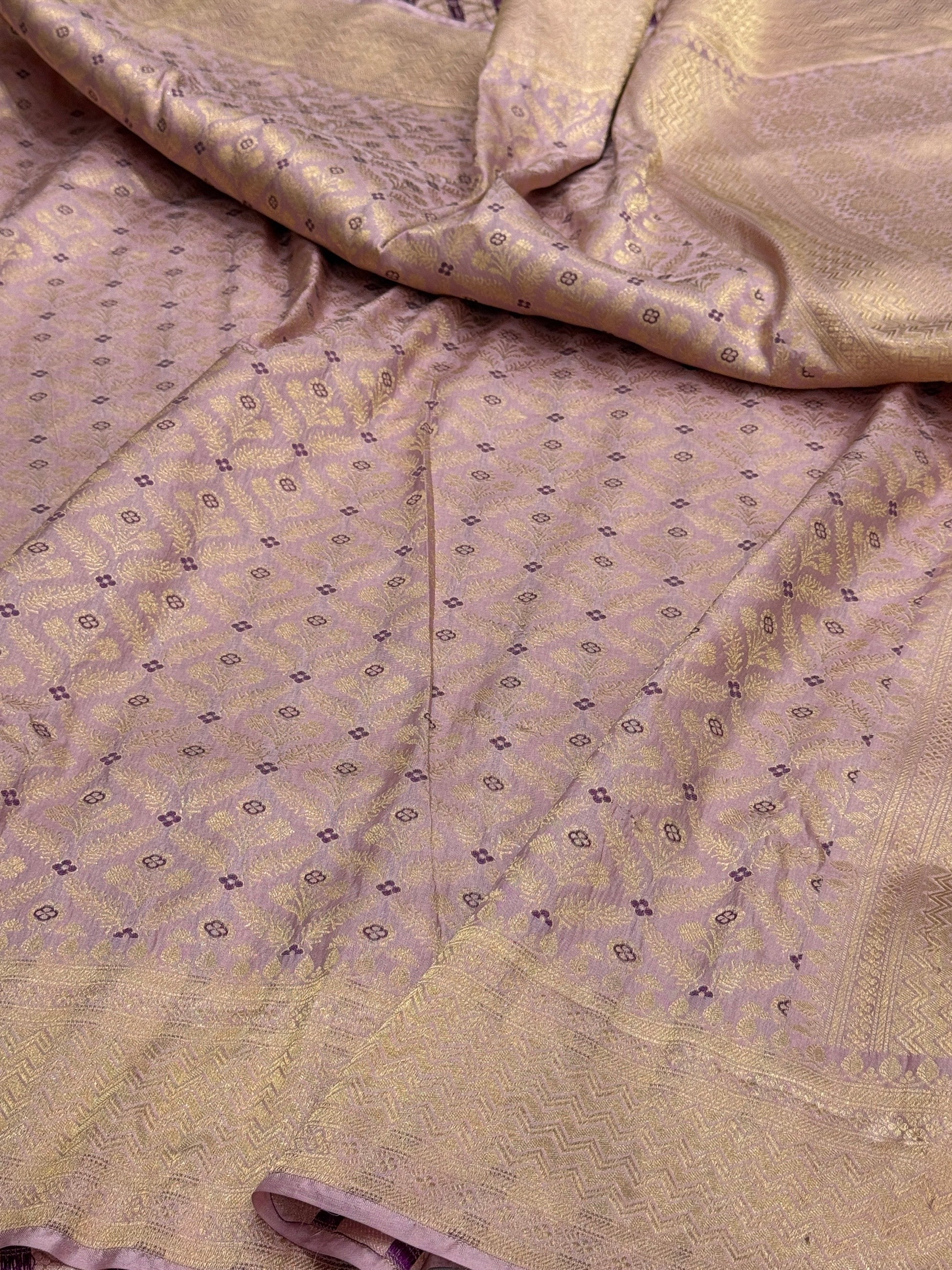 Banarasi Minakari Pure Katan Silk Brocade Saree – Rich Traditional Brocade Weave